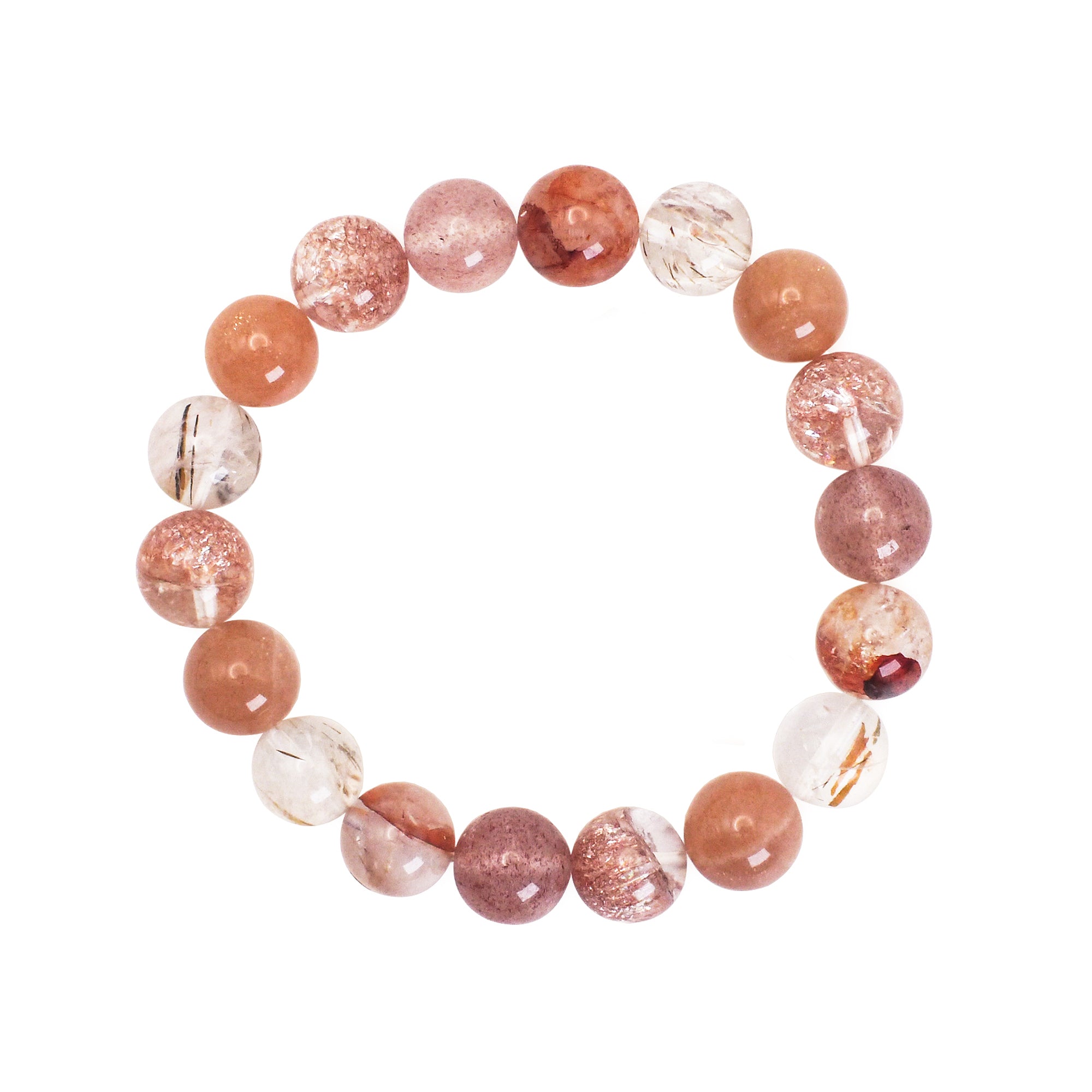 SweetReverie Rose & Strawberry Quartz Bracelet