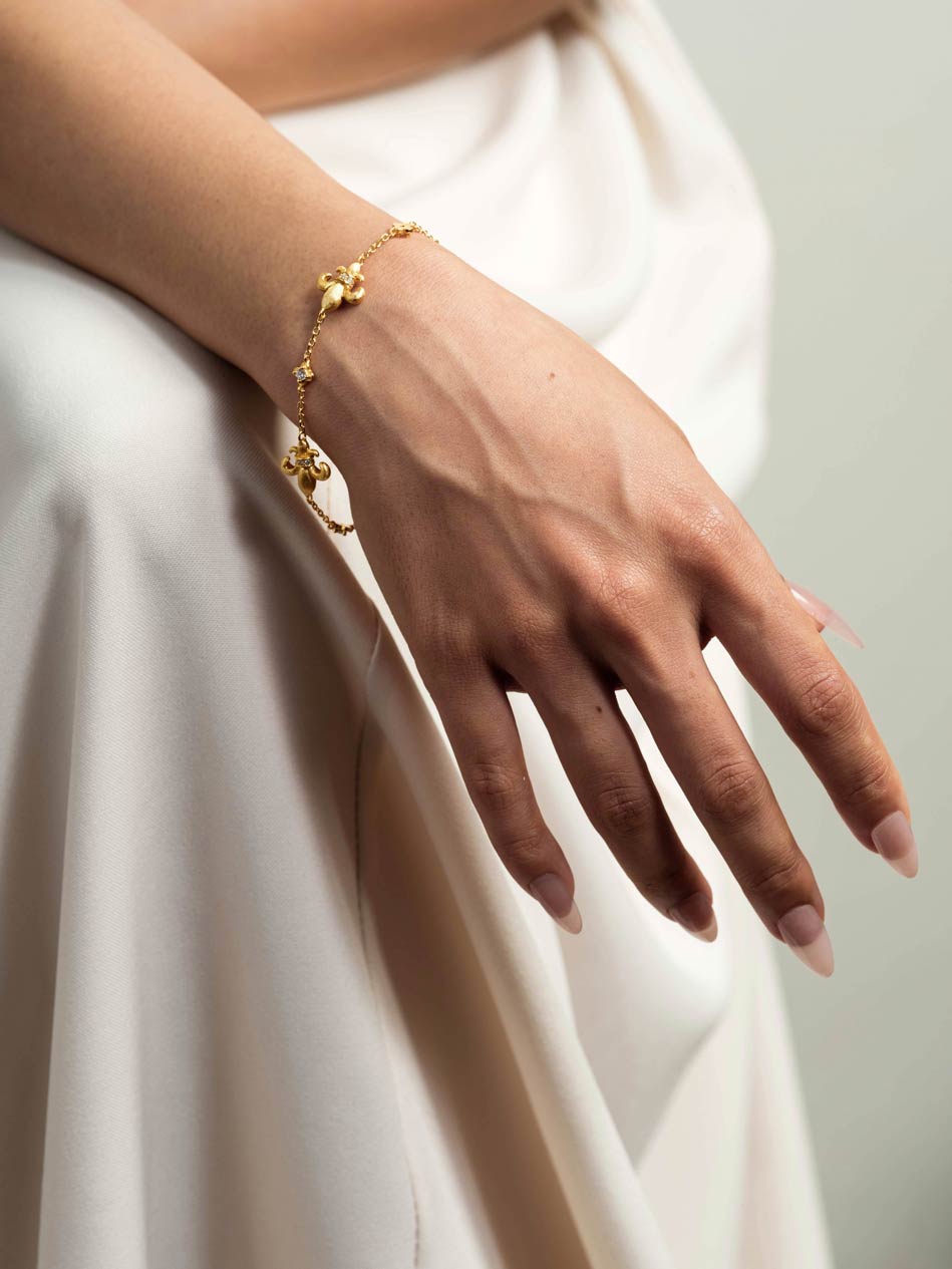 LUCE Flora Silver Bracelet - Iris
