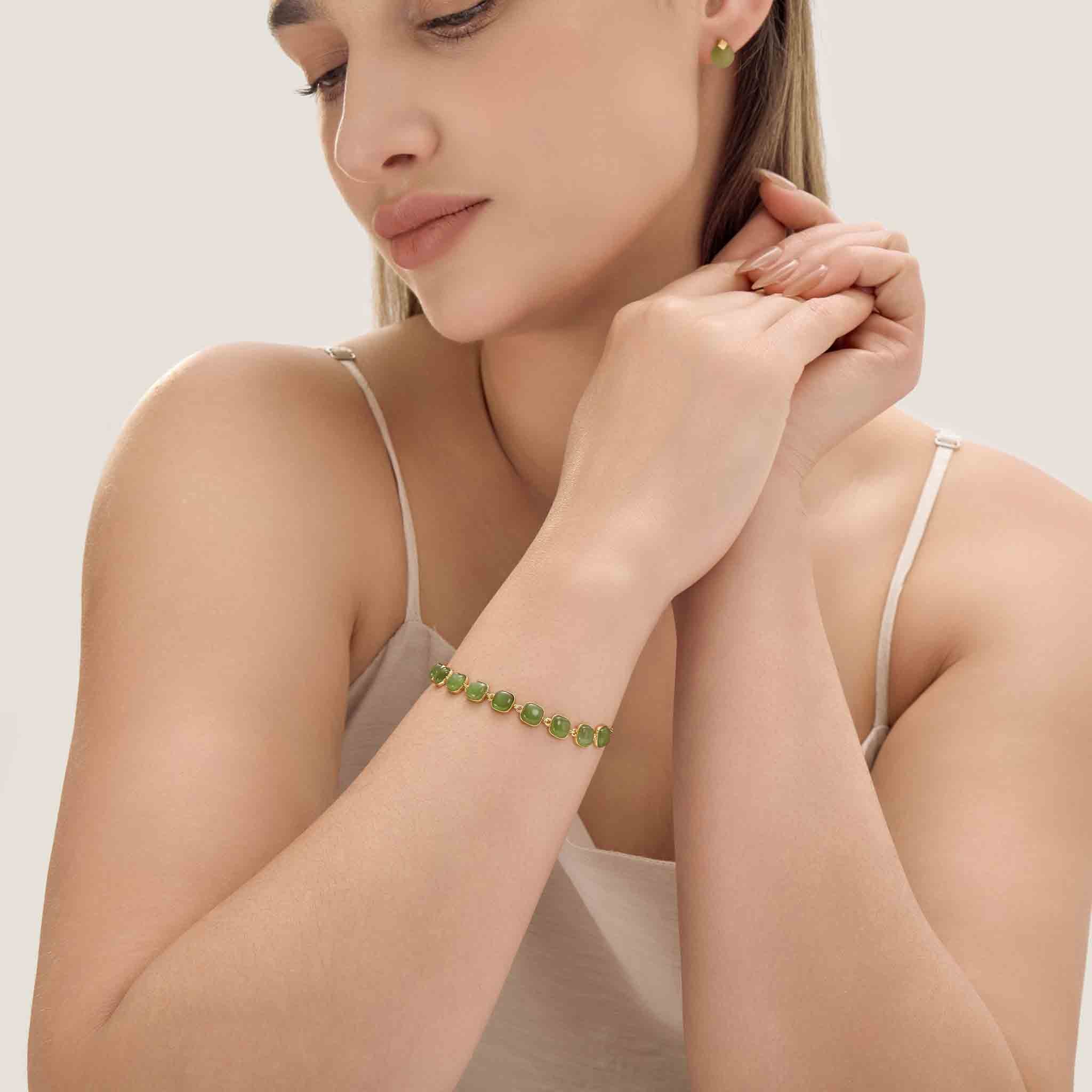 StillWater Jade Chain Bracelet