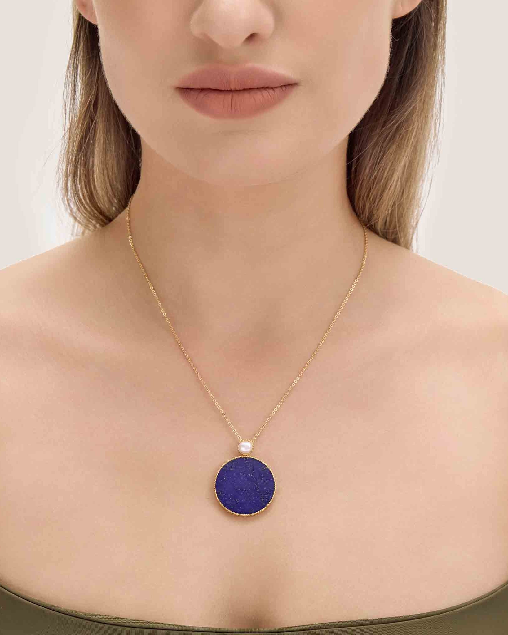 Lapis Lazuil & Pearl Necklace