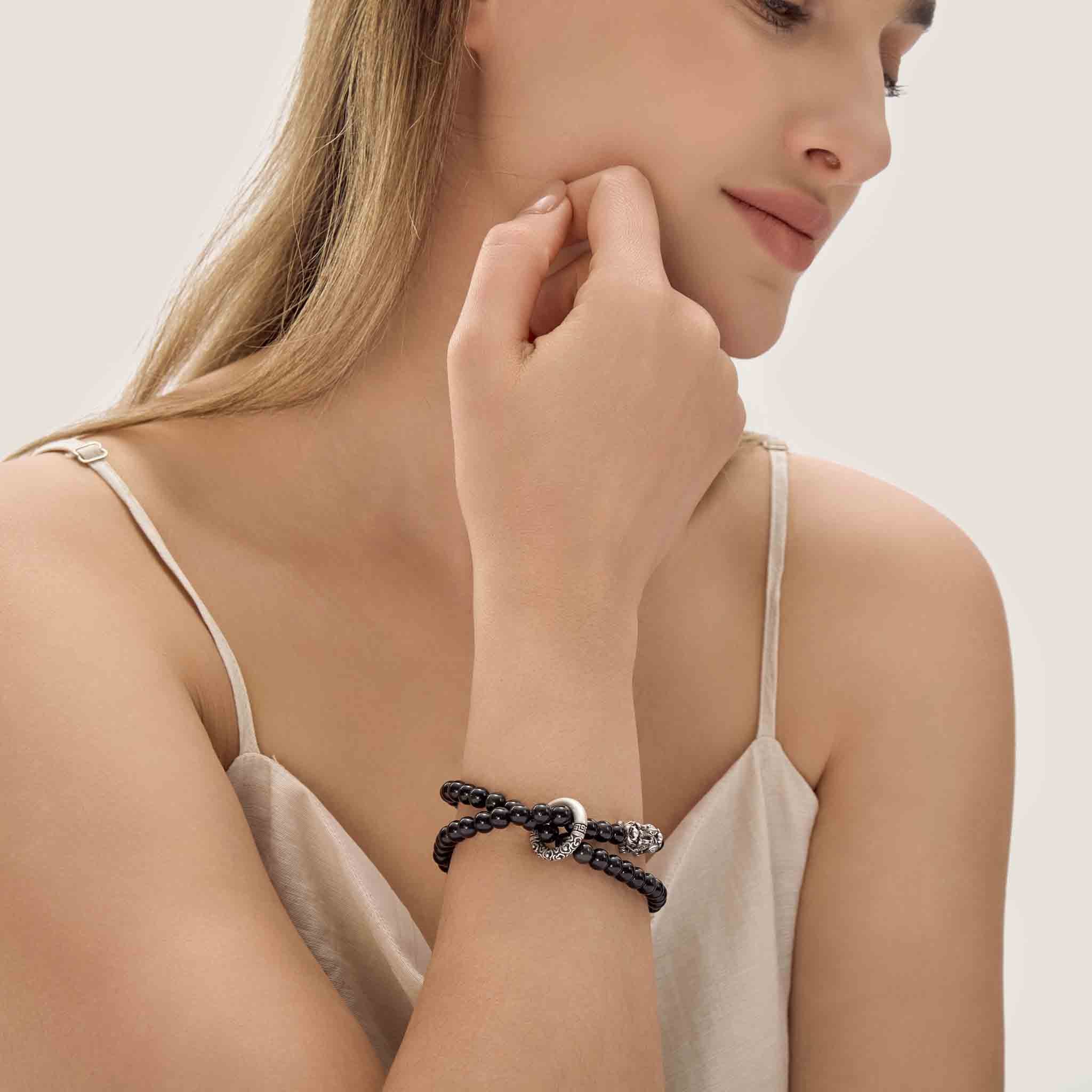 GuardianofWealth Pixiu & Obsidian Crystal Bracelet