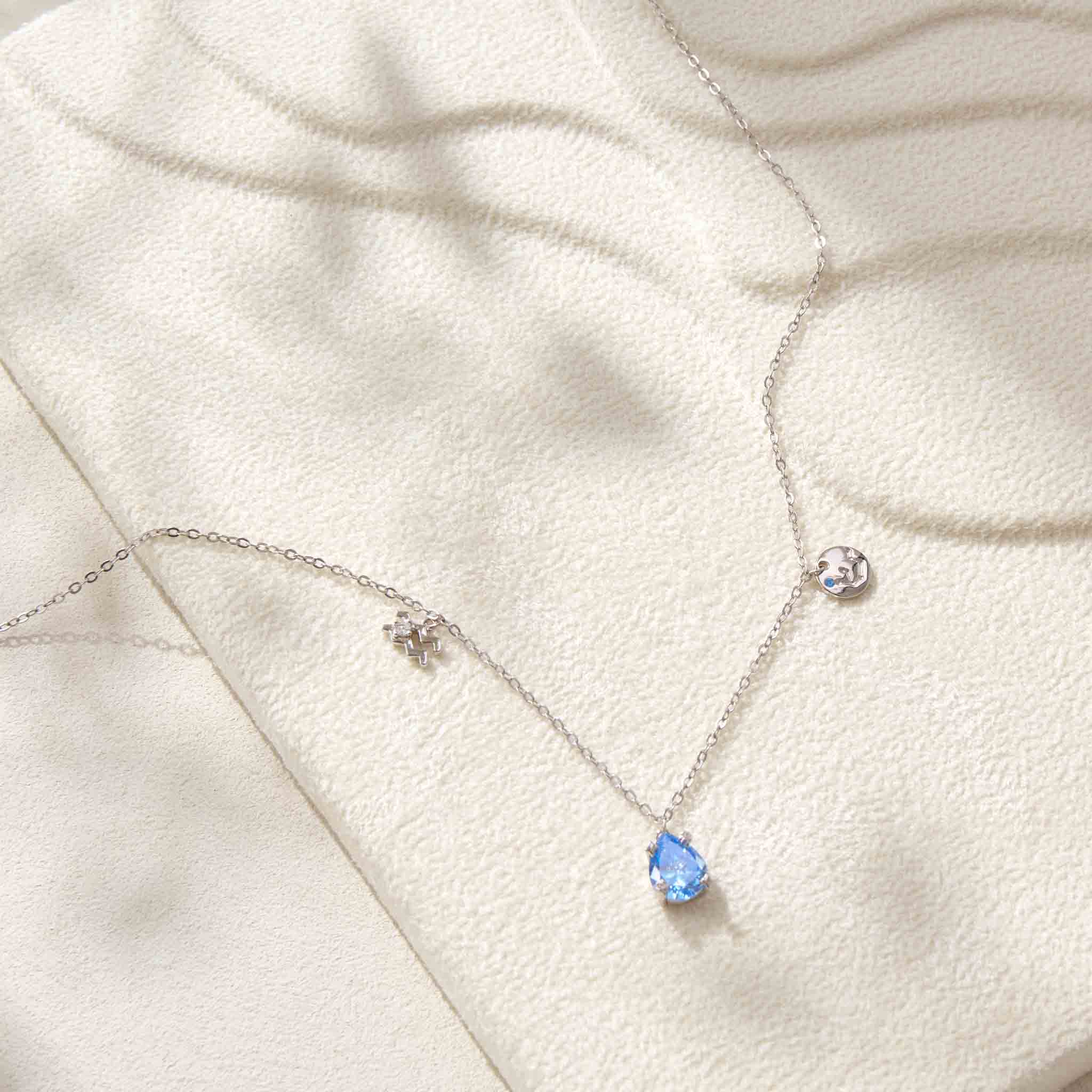 Zodiac Guardians 925 Sterling Silver Necklace Set