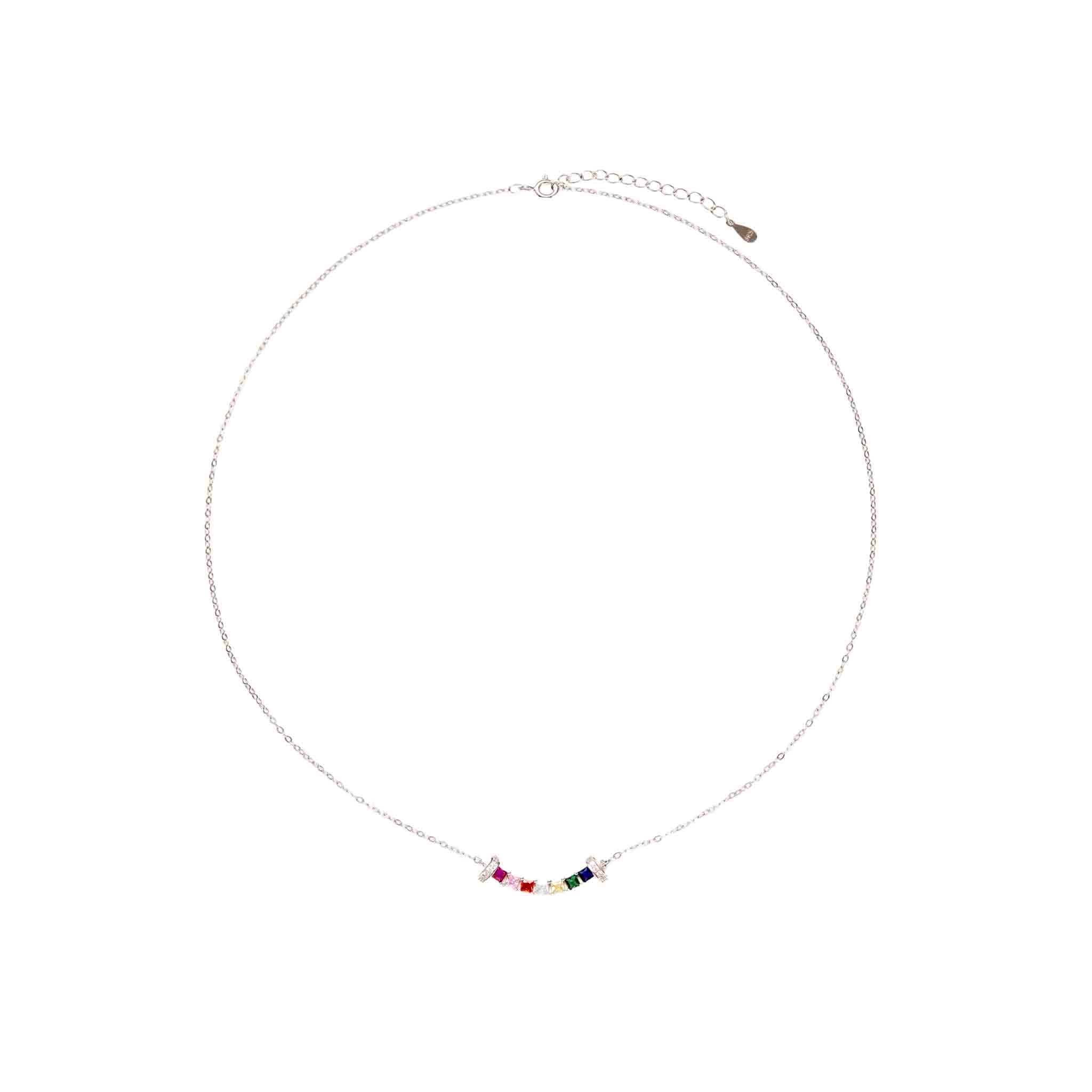 InnerLight 925 Sterling Silver & Rainbow Zircon Pendant