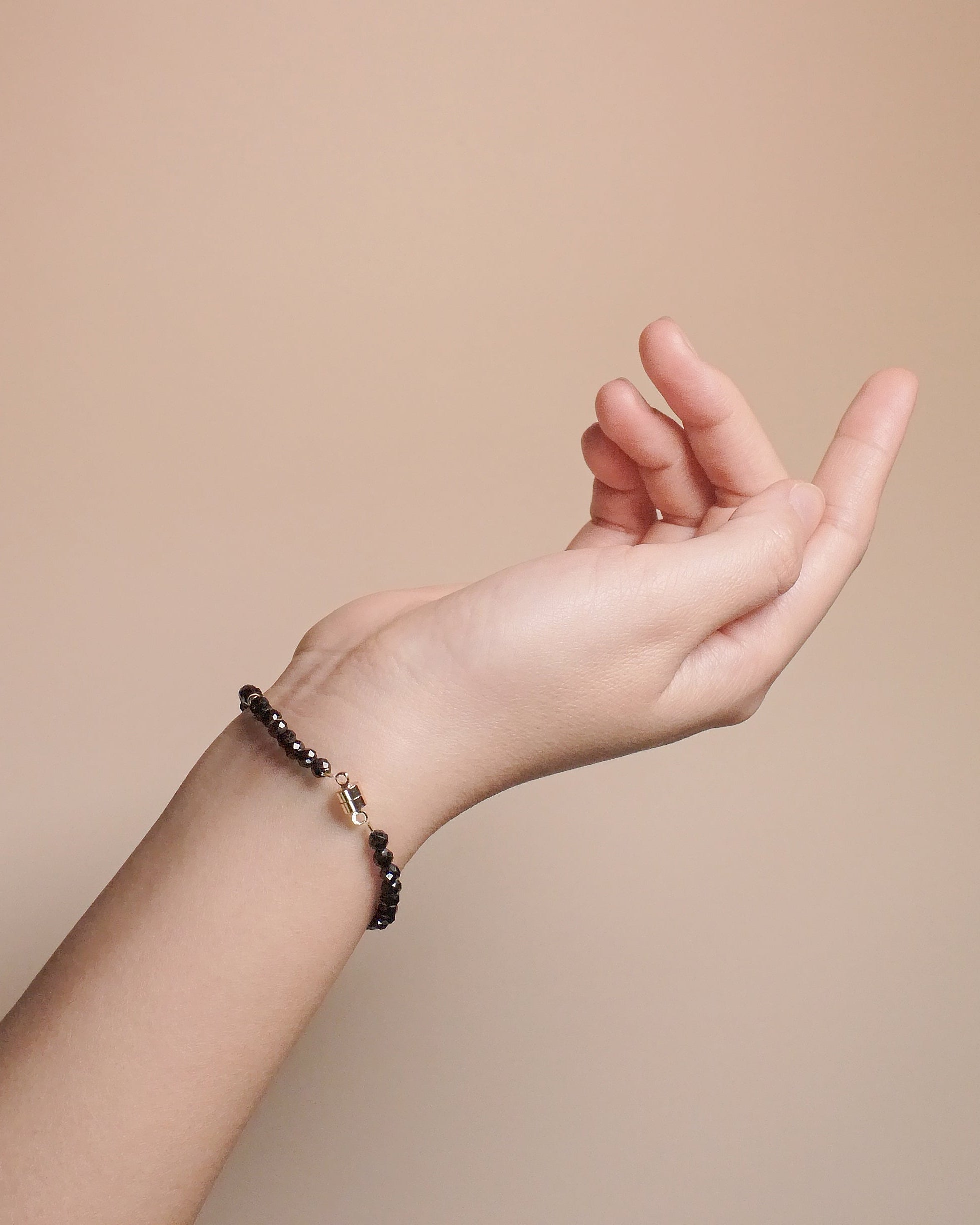 Thin Line Obsidian Bracelet