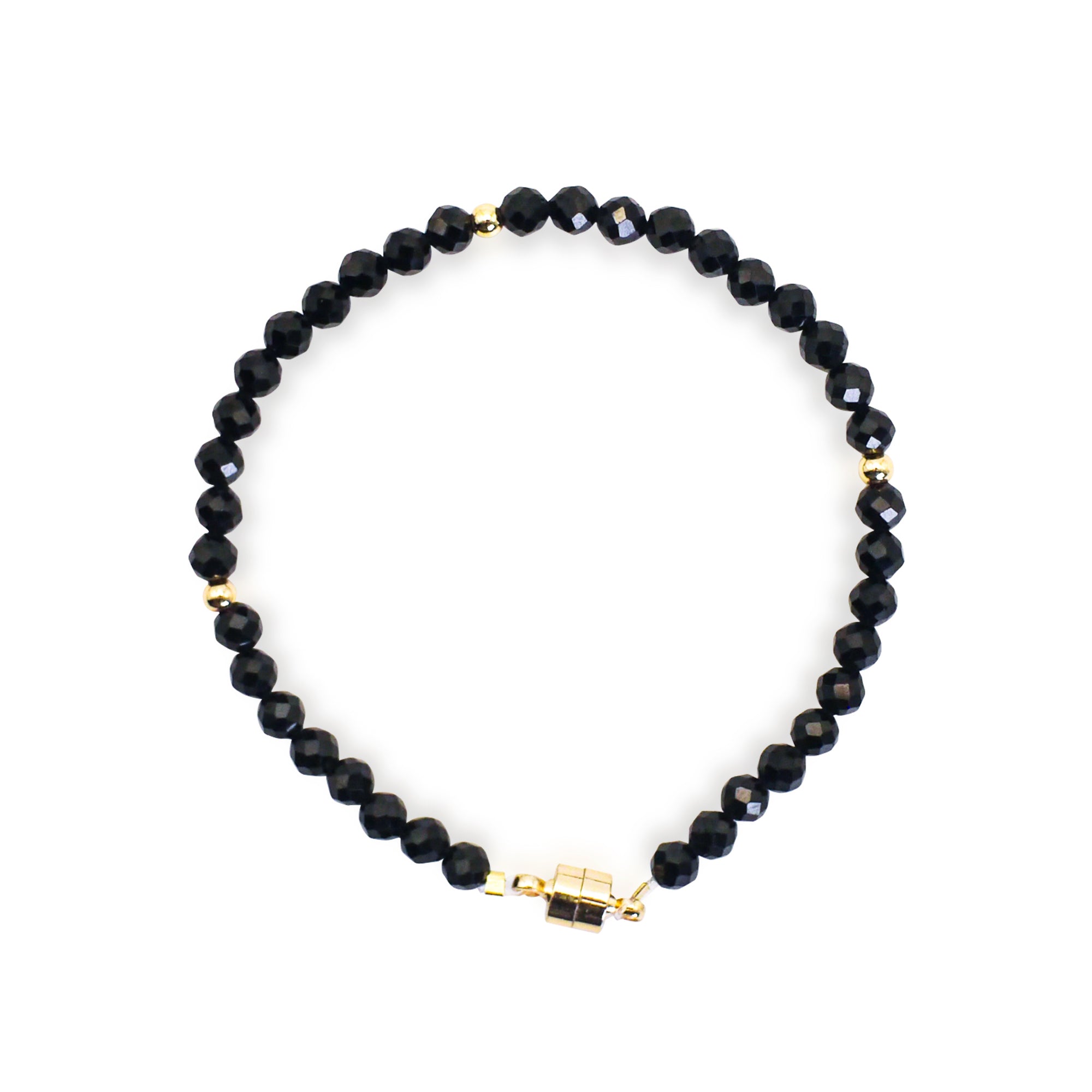 Thin Line Obsidian Bracelet