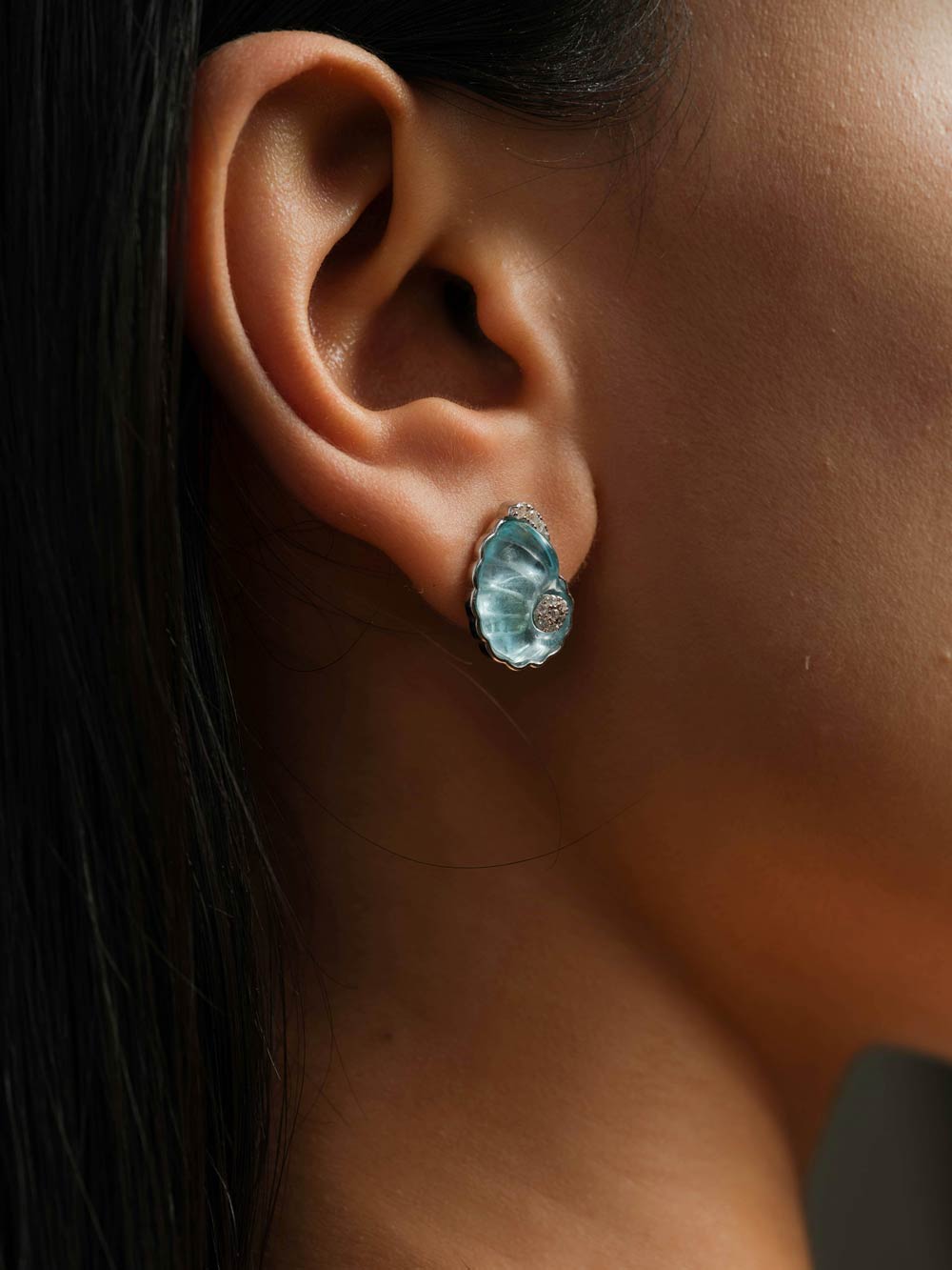 LUCE Pure Silver Studs - Shells