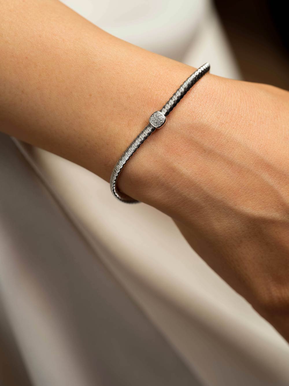 LUCE Pure Silver Bracelet - Trace