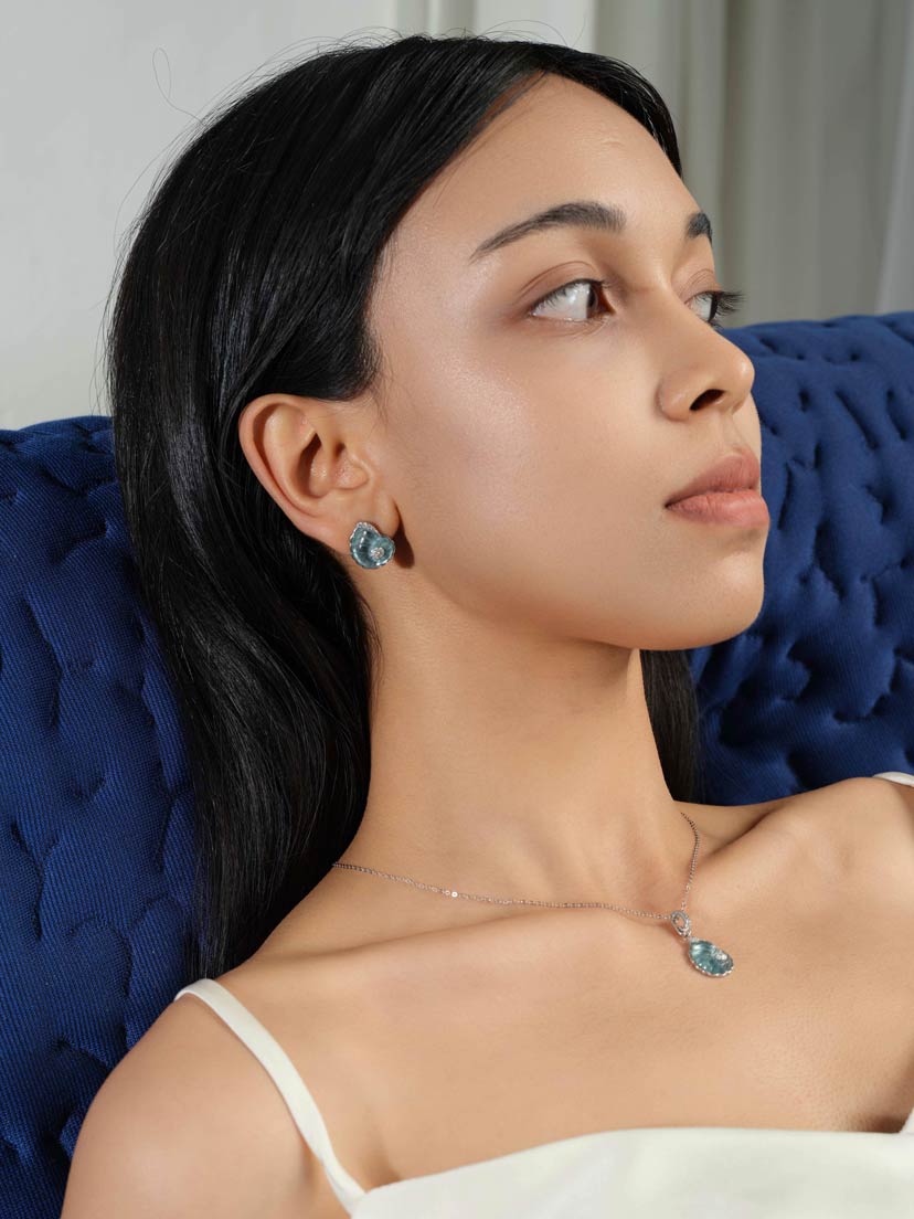 LUCE Pure Silver Studs - Shells