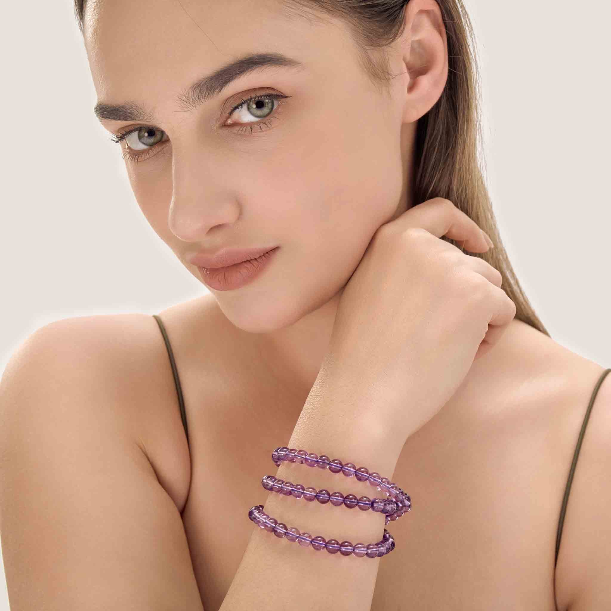 GentleViolet Amethyst Quartz Bracelet