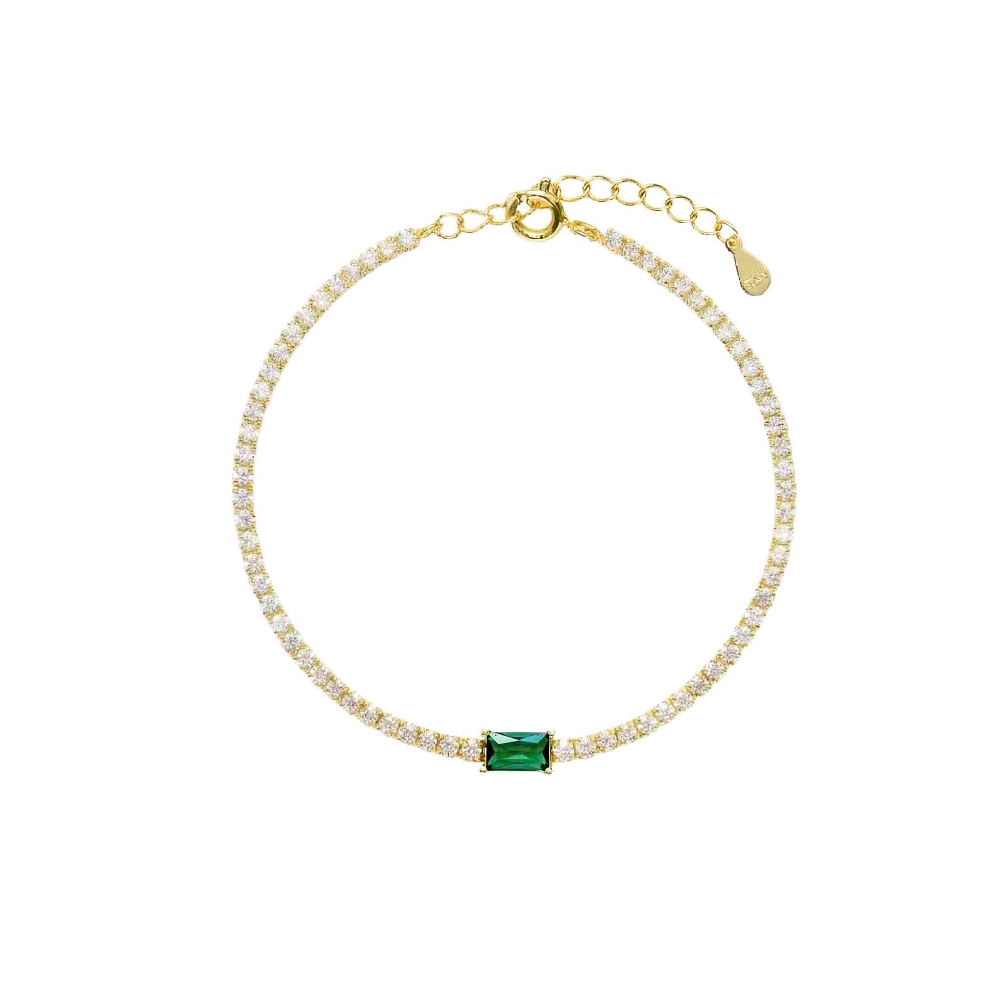 VerdantLine 925 Sterling Silver & Zircon bracelet