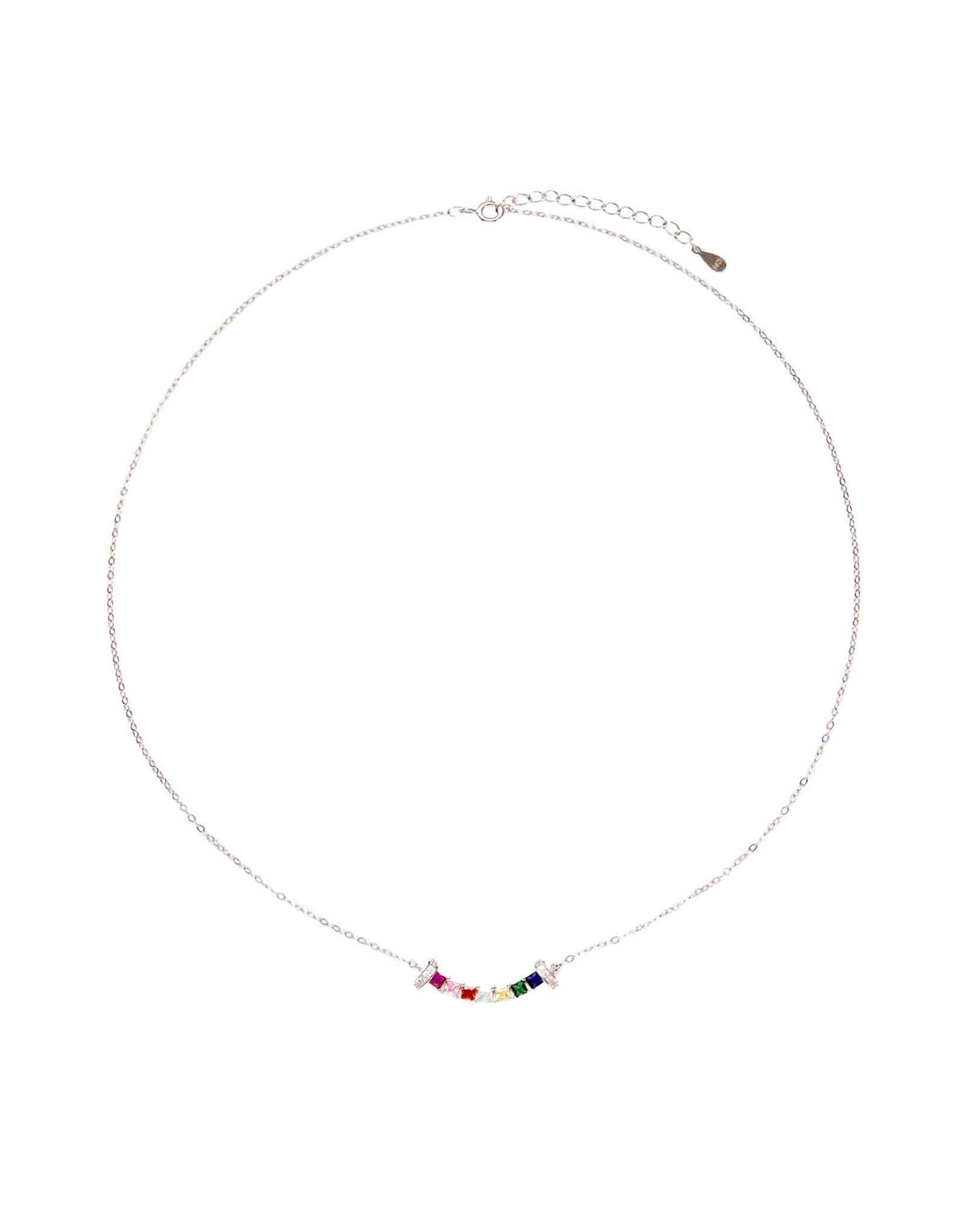 Choodo InnerLight rainbow zircon pendant in 925 sterling silver