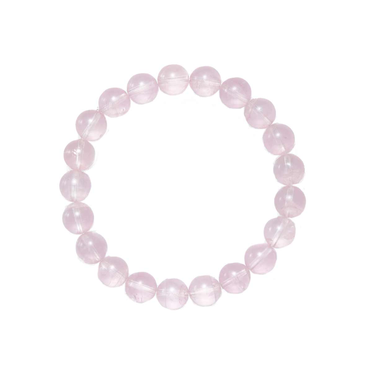 Choodo genuine natural Strawberry Quartz crystal beaded bracelet for women, pink and romantic style