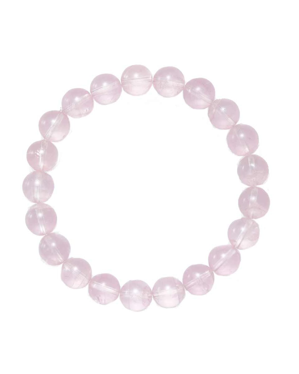Choodo genuine natural Strawberry Quartz crystal beaded bracelet for women, pink and romantic style